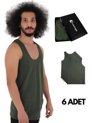 Cnt Cennetoğlu 6 Adet Erkek Penye Atlet Ekonomik Paket Özel Kutusunda