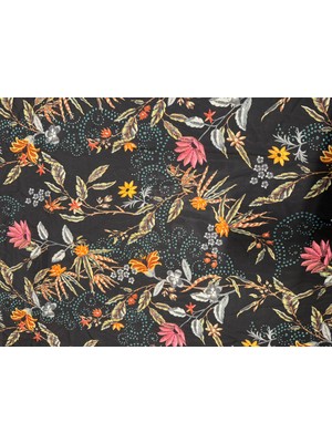 Kumaş Baskı Dünyası Dijital Baskılı Krep Şifon Kumaş Dökümlü, Elbiselik , Eteklik , Gömleklik Kumaş -