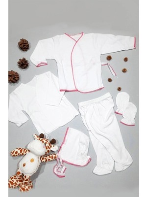 Mai Perla Unisex Kırmızı Kenarlı Boyasız Bebek Acil Ihtiyac Seti 5 Parça