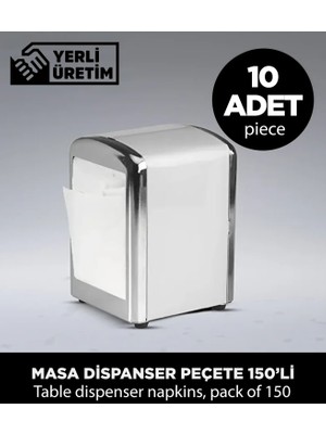 Sepet Doldur Masa Dispenser Peçete 150Lİ - 10 Adet