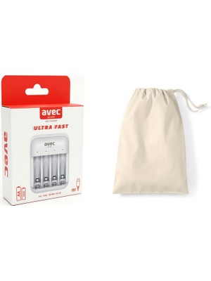 Avec AV-CH01 USB Hızlı Pil Şarj Cihazı 4lü