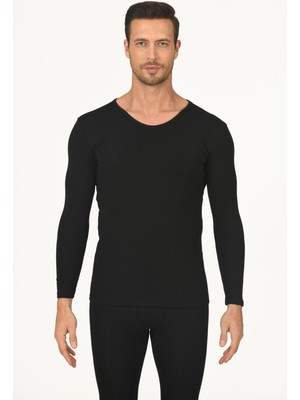 NBB Siyah V Yaka Termal Body