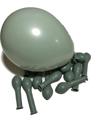 Patladı Gitti Küf Yeşili 5 Inç Mini Balon 10 Adet İç ve Dış Mekan Süslemeleri İçin