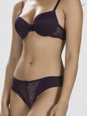 NBB Siyah Tül Detaylı Sütyen Külot Takım