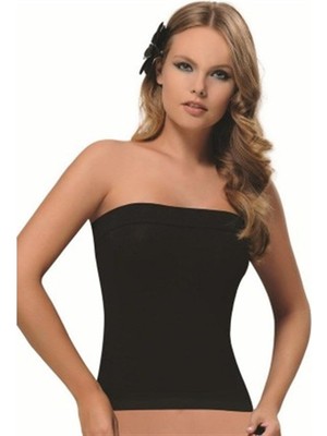 NBB Beyaz Straplez Body T-Shirt