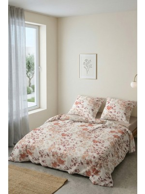Cotton Collection Tek Kişilik Nevresim Takımı Lilyum