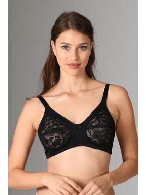 Nbb Siyah Desteksiz Toparlayıcı Dantel Sütyen