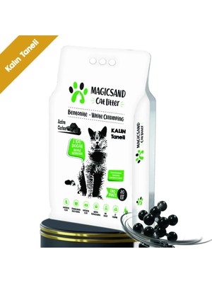 Magicsand Magicsand Cat Litter Active Carbon Kedi Kumu Kalın Taneli 20 Lt