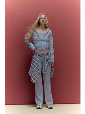 DeFacto Flare Fit Ribana Pantolon E0628AX25AU