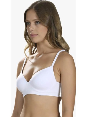 NBB Beyaz Covered Seamless Sütyen