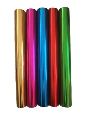 KİKA Kika Metalik Aynalı Fon Kartonu 50 x 70 cm 5 Renk 5 Parça Kırtasiye Ürünü