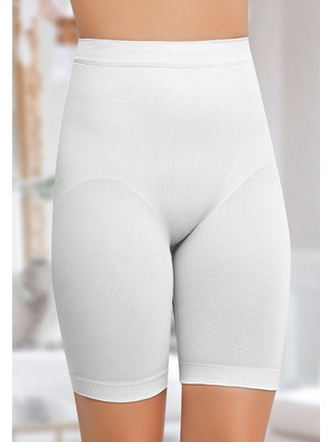 NBB Beyaz Basen Toparlayıcı Şort Korse