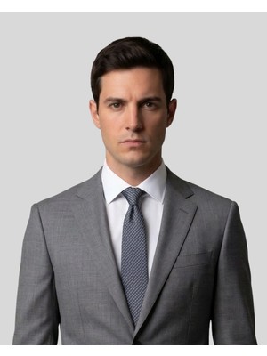 1001 Kravat Gri Renkli İnce Kravat - 7 cm genişliğinde