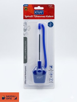 Mikro Masaüstü Spiralli Banko Kalemi Sabit  Tükenmez Kalem - Içi Değiştirilebilir Kalem Banka/ofis