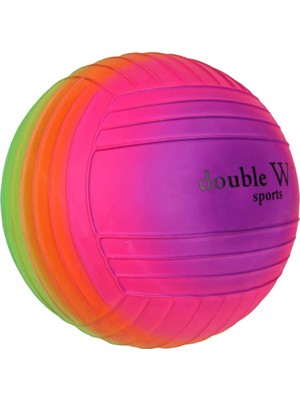 Urfakent Double W Sports Gökkuşağı Tırtıklı Pvc Top 23CM