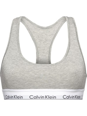 Calvin Klein Kadın Gri Bralet Yumuşak Pamuklu Kumaş ile Rahatlık ve Konfor
