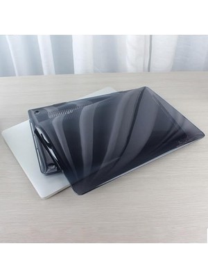 Air 13 Inç Kılıf A1369 A1466 Uyumlu Kristal Parlak Şeffaf Sert Kapak Ince Hafif Tpu Hard Shell Koruyucu Darbe Çizik Önleyici Siyah