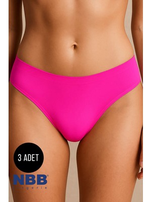 NBB Neon Pembe Sarı Açık Oranj Dikişsiz 3lü Külot