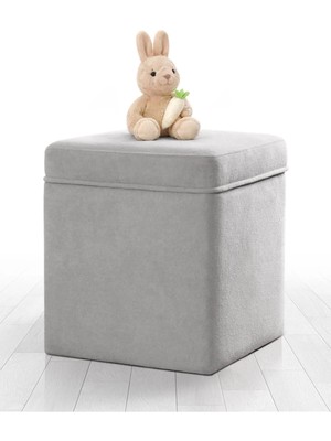 Oliver Çocuk Sandıklı Puf Gri