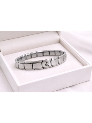 Çelik Nomination Bileklik Aslan Burcu | Paslanmaz Çelik Burç Bilekliği | Güçlü Tasarım