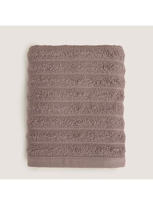 Chakra Waved %100 Pamuk Banyo  Havlusu 70X140 cm Lıla