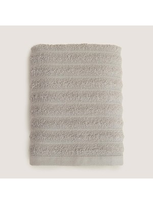 Chakra Waved %100 Pamuk Banyo  Havlusu 70X140 cm Grı