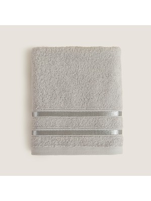 Chakra Chıc %100 Pamuk Yüz Havlusu 50X80 cm Gri