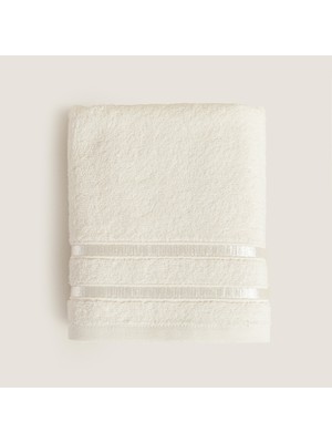 Chakra Chıc %100 Pamuk Yüz Havlusu 50X80 cm Ekru