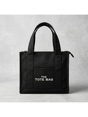 Urfakent Siyah Kanvas Yumuşak Kol Çantası The Tote Bag