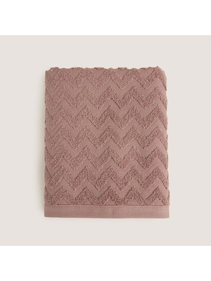 Chakra Zigzag %100 Pamuk Yüz Havlusu 50x80 cm MURDUM
