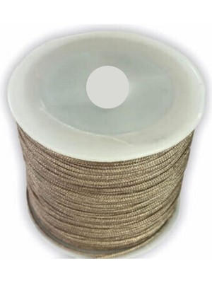 Urfakent Paraşüt Ipi, Bileklik-Kolye Örgü Ipi 1 mm 50 Metre Vizon