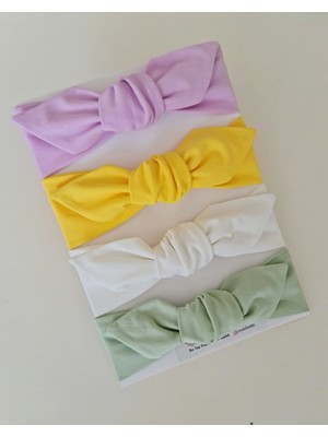 Swan Butik Kız Çocuk Bebek Bandana Toka Seti 4'lü