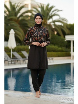 Seboteks Hızlı Kuruyan Paraşüt Kumaş Büyük Beden Tam Kapalı Tesettür Mayo 20184