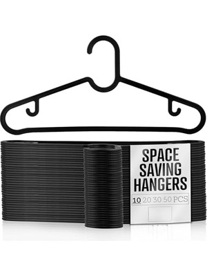 20 Adet Dolap Içi Slim Plastik Elbise, Pantolon, Gömlek, Ceket, Etek Askısı