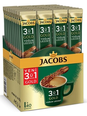 Jacobs 3ü1 Arada Gold Yoğun Lezzet 720 gr Kafeinli Kahve Menşei Türkiye