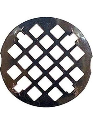 03-1357 3-1/4-Inç Geçmeli Stil Duş Tahliye Izgarası, Krom Kaplama