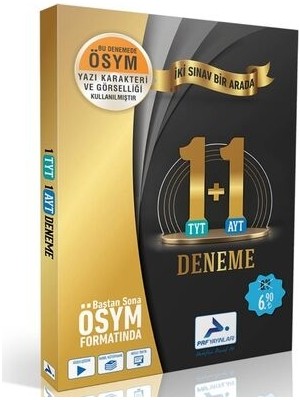 2021 Tyt Ayt İki Sınav Bir Arada 1+1 Deneme Paraf Yayınları
