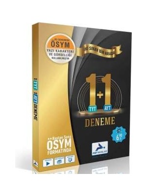 2021 Tyt Ayt İki Sınav Bir Arada 1+1 Deneme Paraf Yayınları