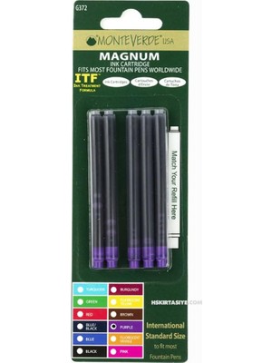 Monteverde Kartuş Serisi Magnum Purple 5 Li