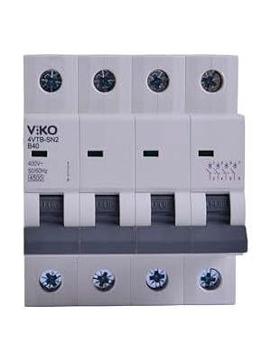 4VTB-4B40 Otomatik Sigorta 4,5ka B Tipi 4 Kutup 40A