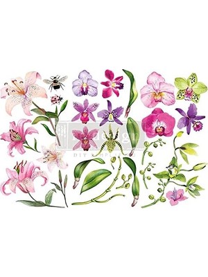 With Dekor Transfer, Gün Batımı Tropikleri, 15.2X30.5 Cm, 655350653507