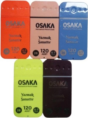 Osaka 2B Versatil Kalem Ucu 0,7 mm 5'li Renkli Kalem Uçları Sarf Malzemeleri