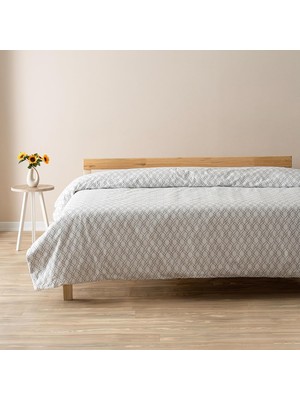 Soley | Mix & Match | Limoges |%100 Pamuklu Çift Kişilik 200 x 220 Tek Nevresim Beyaz