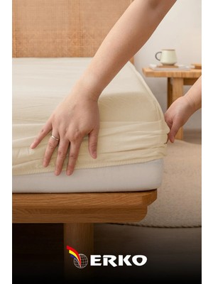 Erko Tekstil %100 Pamuklu Penye Lastikli Çarşaf | Tek Kişilik - Çift Kişilik - Battal Boy