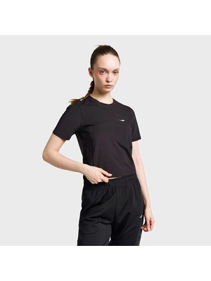 Lescon Kadın Koşu Kısa Kol Siyah T-Shirt 26B-2004
