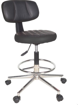 Gizmo Ofis Büro Tekerlekli Çalışma Tabure Sandalyesi B1000 Siyah Ergonomik Tasarım ile Konforlu Kullanım