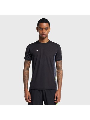 Lescon Erkek Futbol Kısa Kol  Siyah T-Shirt 25B-1038