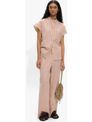 Parfois Kadın Çizgili Mandarin Yakalı Gömlek