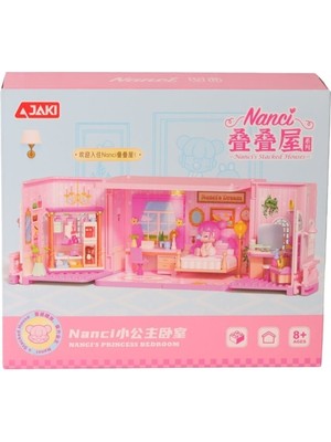 Urfakent HK132 Jaki Küçük Prenses Yatak Odası 247 Parça Block Oyuncak