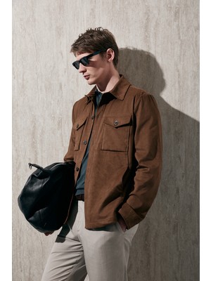 Lufian Erkek Cole Gömlek Ceket 111120073 Deve Tüyü